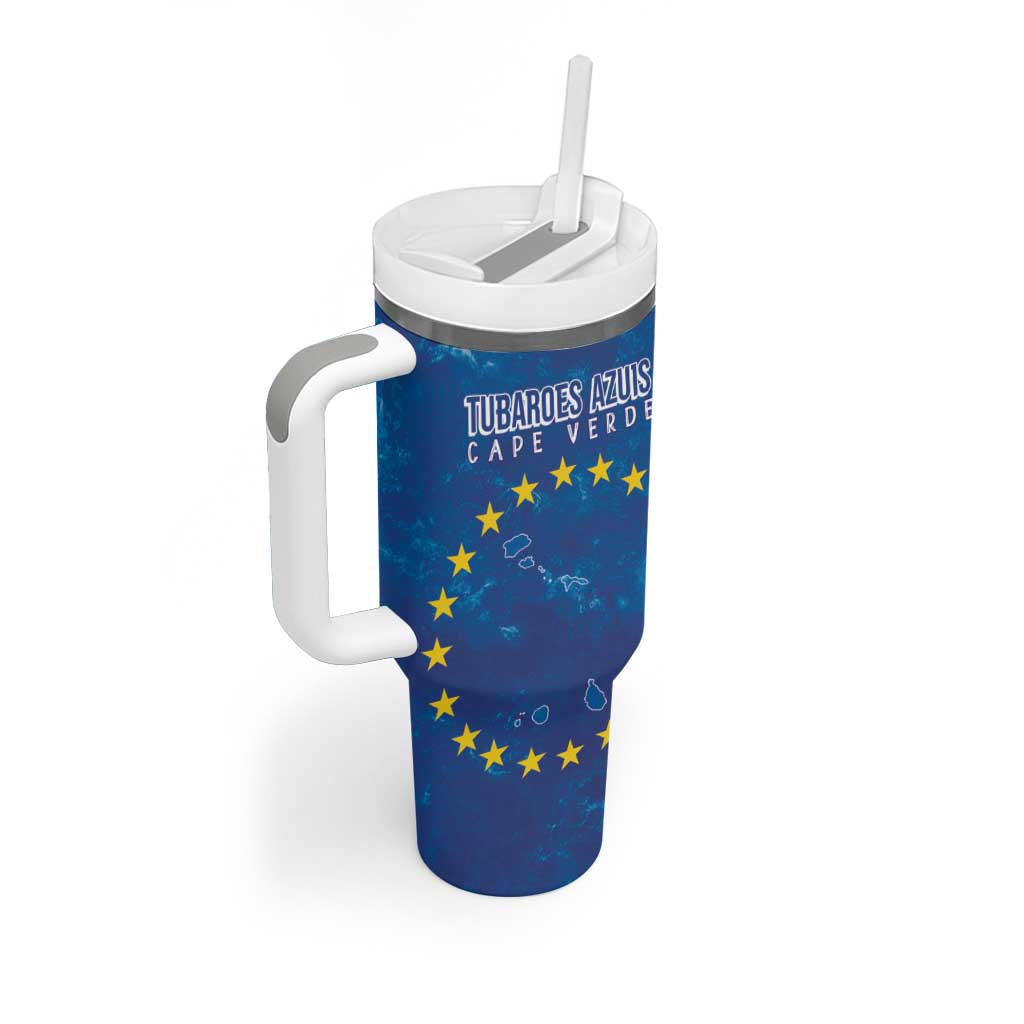 Cape Verde Tubaroes Azuis Tumbler With Handle Break The Waves - African Pride