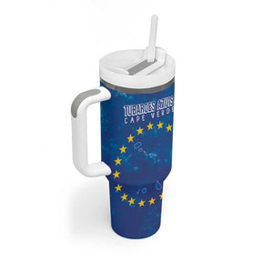 Cape Verde Tubaroes Azuis Tumbler With Handle Break The Waves - African Pride