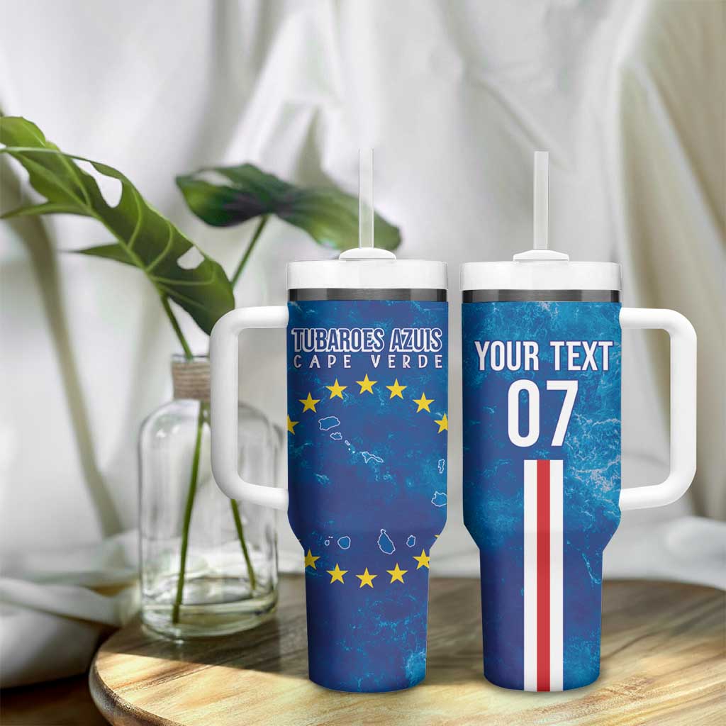 Cape Verde Tubaroes Azuis Tumbler With Handle Break The Waves - African Pride