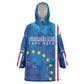 Cape Verde Tubaroes Azuis Custom Wearable Blanket Hoodie Break The Waves - African Pride