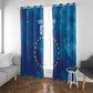Cape Verde Tubaroes Azuis Custom Window Curtain Break The Waves - African Pride
