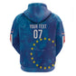 Cape Verde Tubaroes Azuis Custom Zip Hoodie Break The Waves - African Pride
