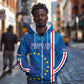 Cape Verde Tubaroes Azuis Custom Zip Hoodie Break The Waves - African Pride