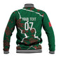 Morocco Football Custom Baseball Jacket Grunge Motifs
