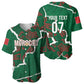 Morocco Football Custom Baseball Jersey Grunge Motifs