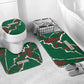 Morocco Football Bathroom Set Grunge Motifs