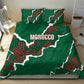 Morocco Football Bedding Set Grunge Motifs