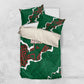 Morocco Football Bedding Set Grunge Motifs
