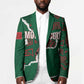 Morocco Football Custom Blazer Grunge Motifs