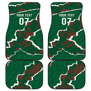 Morocco Football Custom Car Mats Grunge Motifs