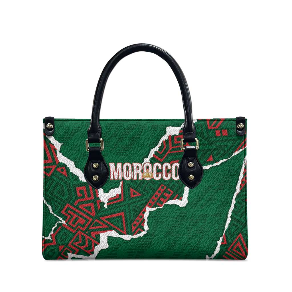 Morocco Football Leather Bag Grunge Motifs