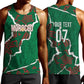 Morocco Football Custom Men Tank Top Grunge Motifs