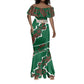 Morocco Football Custom Mermaid Dress Grunge Motifs