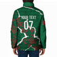 Morocco Football Custom Padded Jacket Grunge Motifs