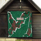 Morocco Football Quilt Grunge Motifs