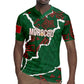 Morocco Football Custom Rugby Jersey Grunge Motifs