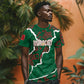 Morocco Football Custom T shirt Grunge Motifs