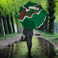 Morocco Football Umbrella Grunge Motifs