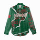 Morocco Football Custom Women Casual Shirt Grunge Motifs