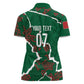 Morocco Football Custom Women Polo Shirt Grunge Motifs