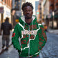 Morocco Football Custom Zip Hoodie Grunge Motifs