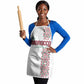 Morocco Atlas Lions Apron Arabesque Inspired Pattern