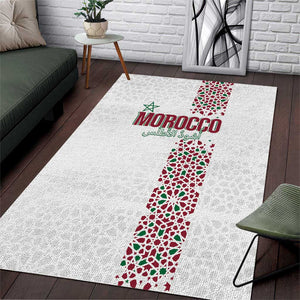 Morocco Atlas Lions Area Rug Arabesque Inspired Pattern