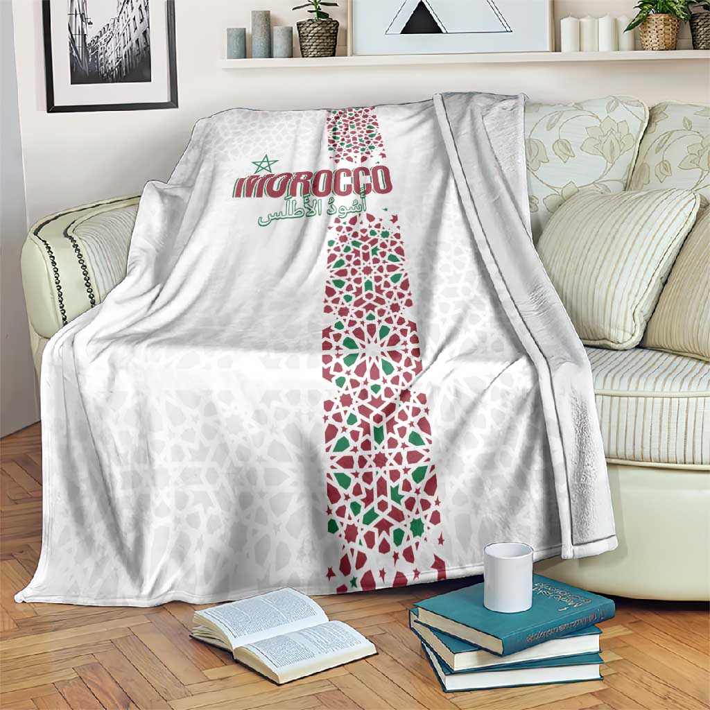 Morocco Atlas Lions Blanket Arabesque Inspired Pattern