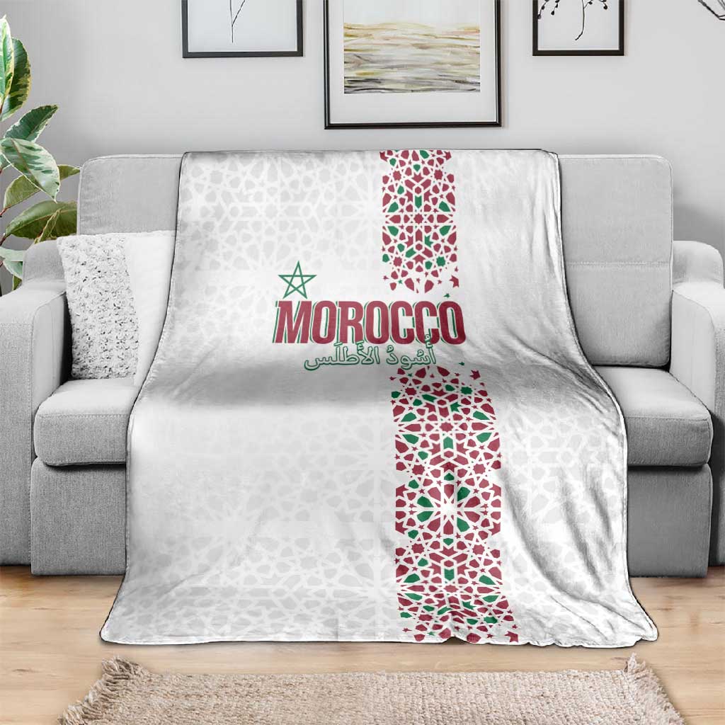 Morocco Atlas Lions Blanket Arabesque Inspired Pattern