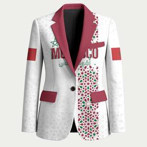 Morocco Atlas Lions Personalized Blazer Arabesque Inspired Pattern