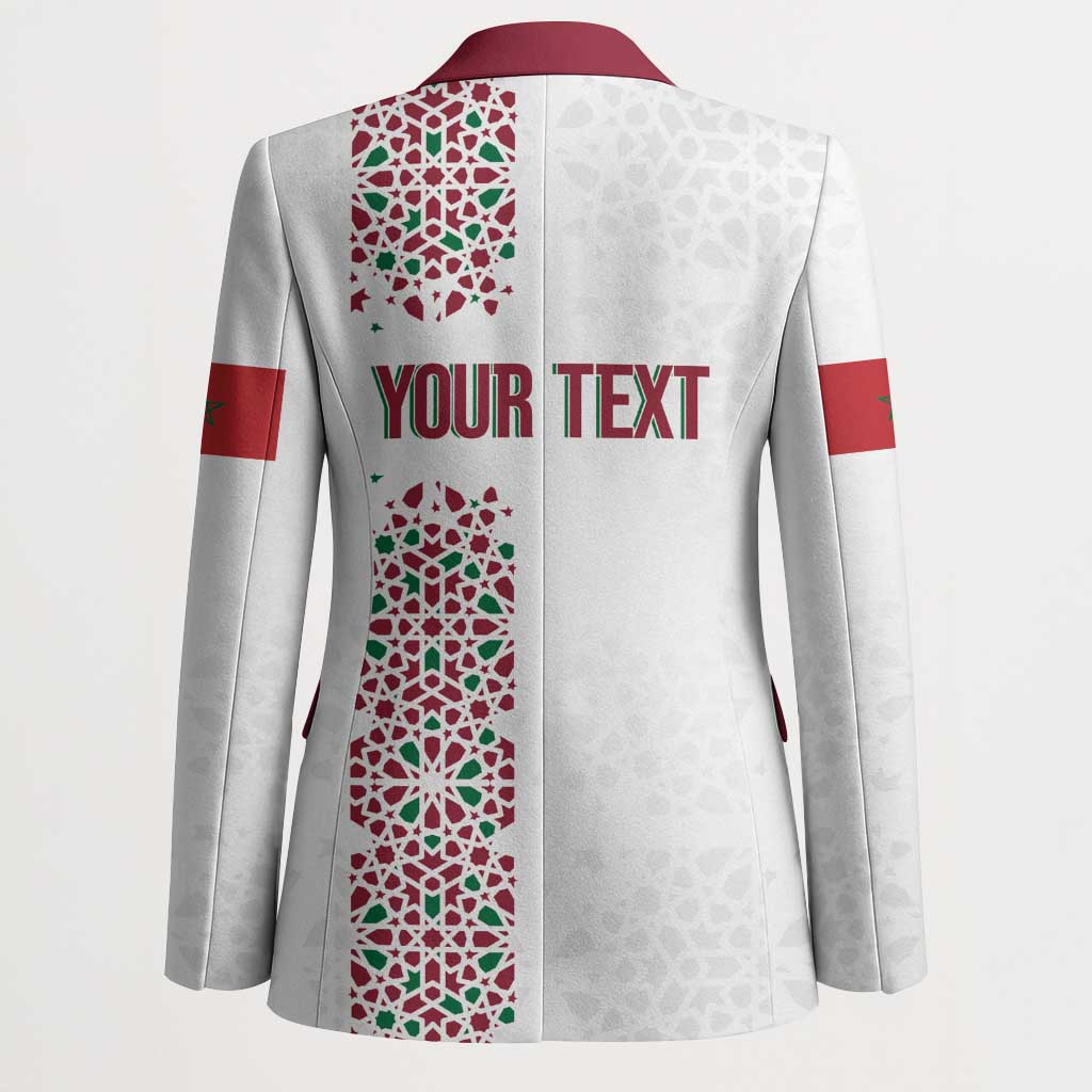 Morocco Atlas Lions Personalized Blazer Arabesque Inspired Pattern