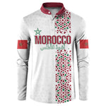 Morocco Atlas Lions Personalized Button Sweatshirt Arabesque Inspired Pattern