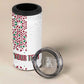 Morocco Atlas Lions Personalized 4 in 1 Can Cooler Tumbler Arabesque Inspired Pattern