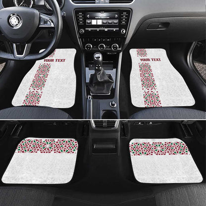 Morocco Atlas Lions Personalized Car Mats Arabesque Inspired Pattern