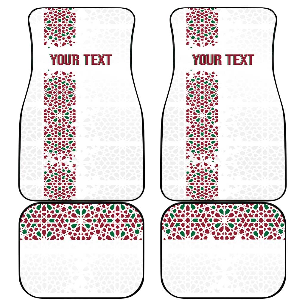 Morocco Atlas Lions Personalized Car Mats Arabesque Inspired Pattern