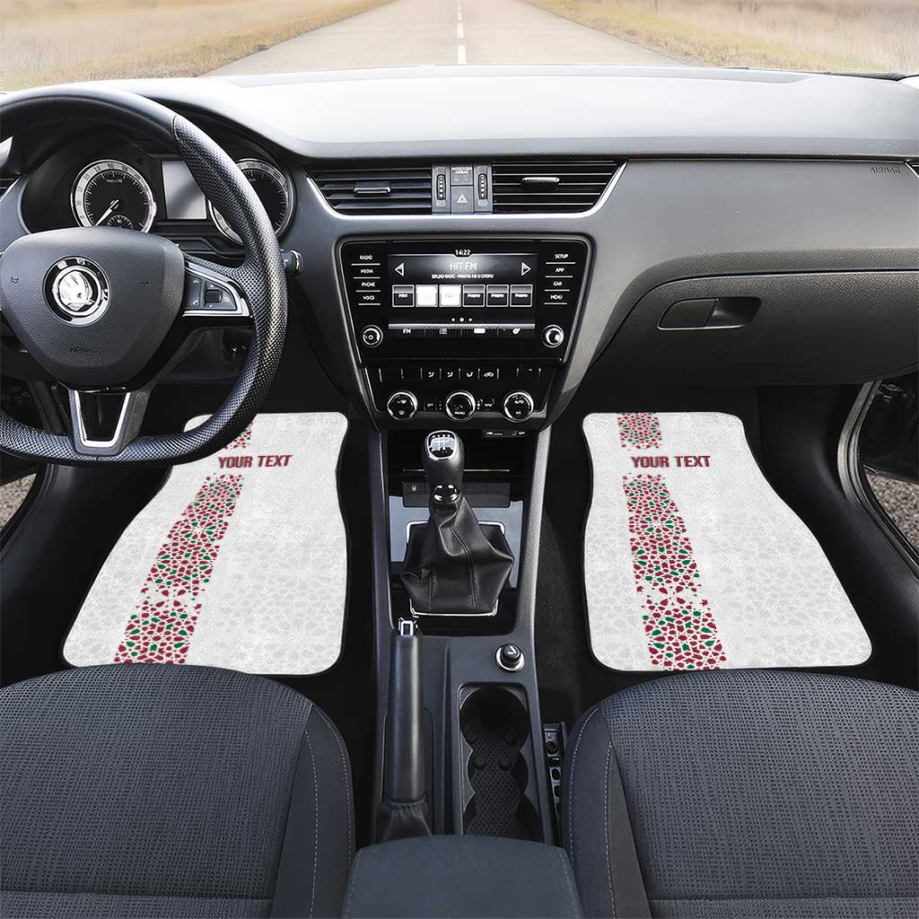 Morocco Atlas Lions Personalized Car Mats Arabesque Inspired Pattern