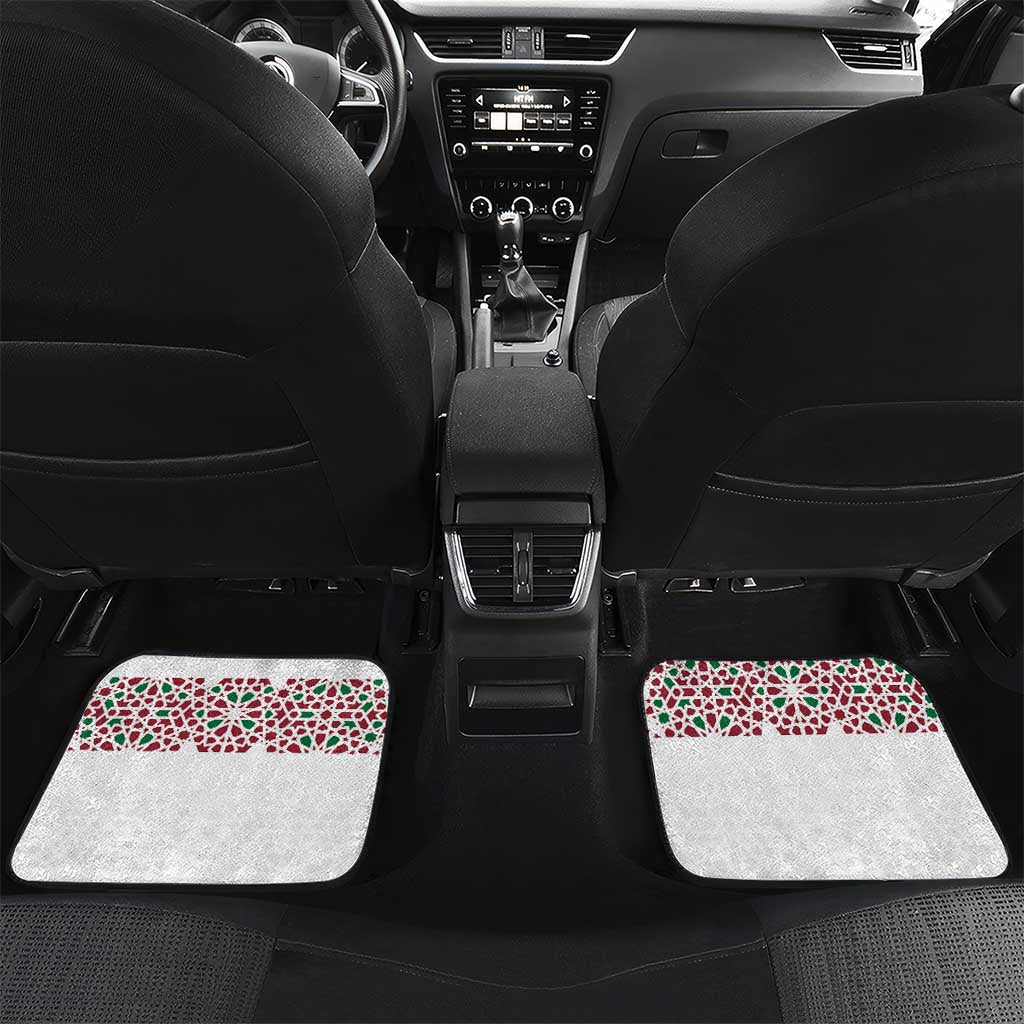 Morocco Atlas Lions Personalized Car Mats Arabesque Inspired Pattern