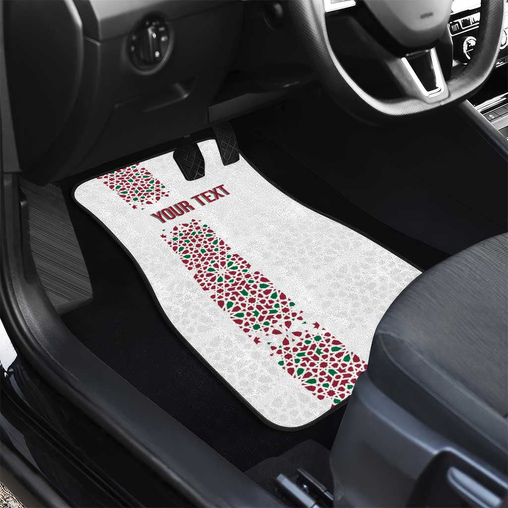 Morocco Atlas Lions Personalized Car Mats Arabesque Inspired Pattern