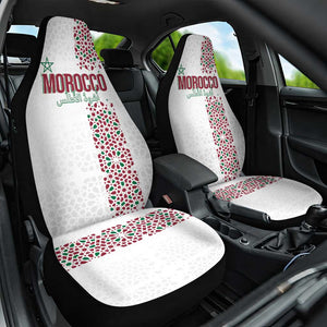 Morocco Atlas Lions Car Seat Cover Arabesque Inspired Pattern