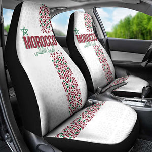 Morocco Atlas Lions Car Seat Cover Arabesque Inspired Pattern