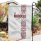 Morocco Atlas Lions Garden Flag Arabesque Inspired Pattern