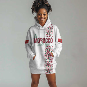 Morocco Atlas Lions Personalized Hoodie Dress Arabesque Inspired Pattern