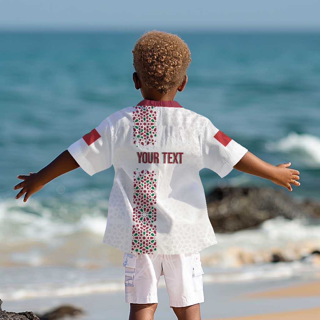 Morocco Atlas Lions Personalized Kid Hawaiian Shirt Arabesque Inspired Pattern