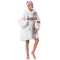 Morocco Atlas Lions Personalized Kid Wearable Blanket Hoodie Arabesque Inspired Pattern