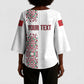 Morocco Atlas Lions Personalized Kimono Sleeve Blouse Arabesque Inspired Pattern