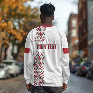 Morocco Atlas Lions Personalized Long Sleeve Shirt Arabesque Inspired Pattern