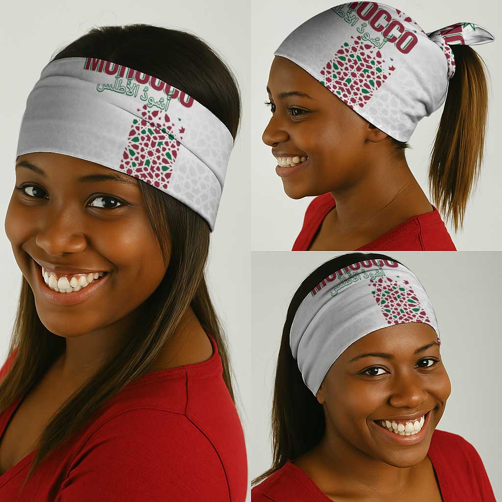 Morocco Atlas Lions Neck Gaiter Arabesque Inspired Pattern