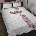 Morocco Atlas Lions Quilt Bed Set Arabesque Inspired Pattern