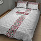 Morocco Atlas Lions Quilt Bed Set Arabesque Inspired Pattern