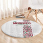 Morocco Atlas Lions Round Carpet Arabesque Inspired Pattern